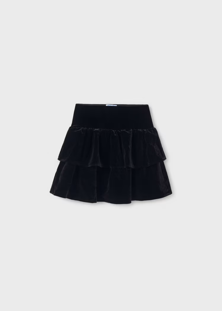 Black Velvet Skirt