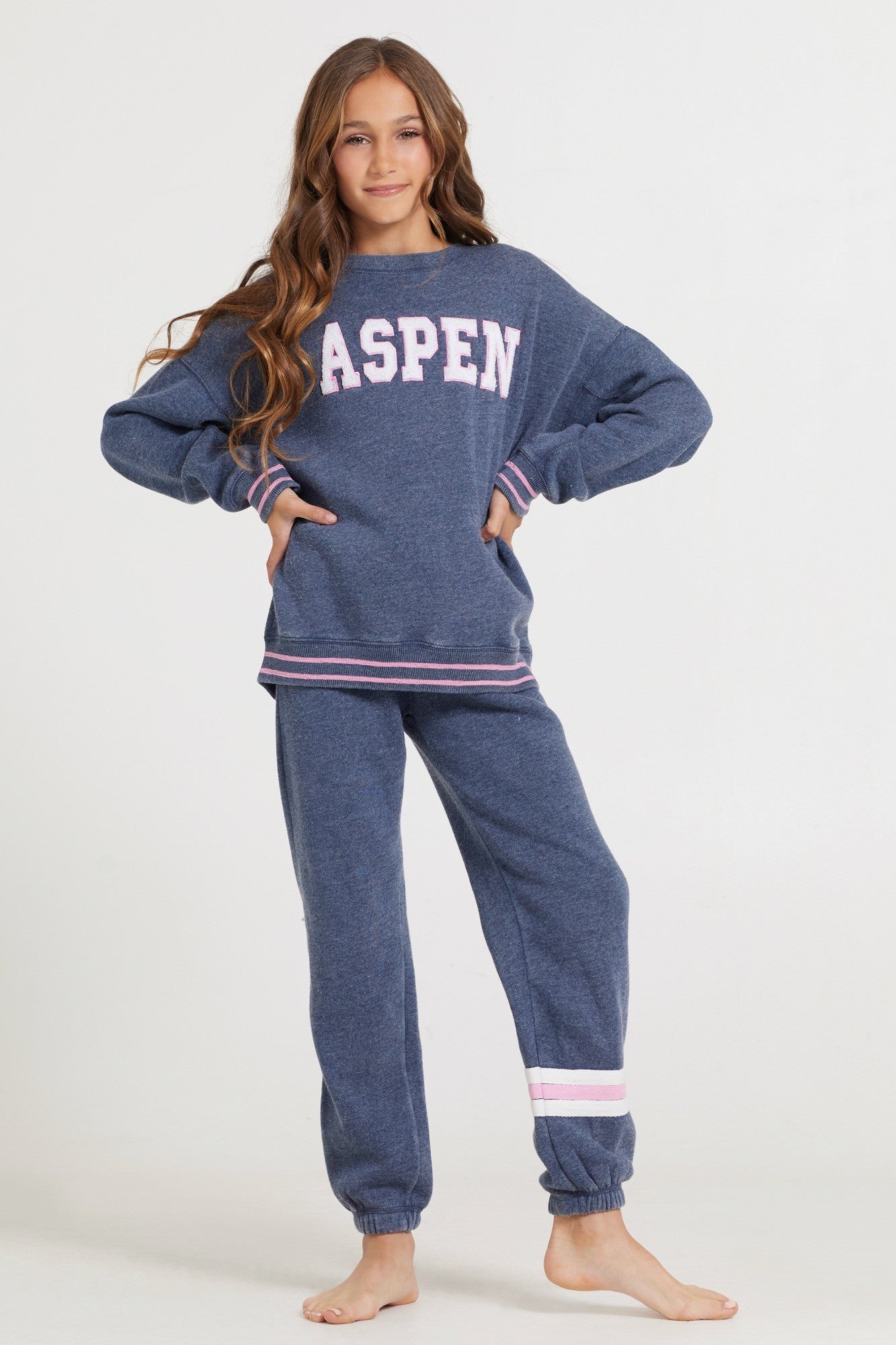 Navy Aspen Patch Sweatshrt