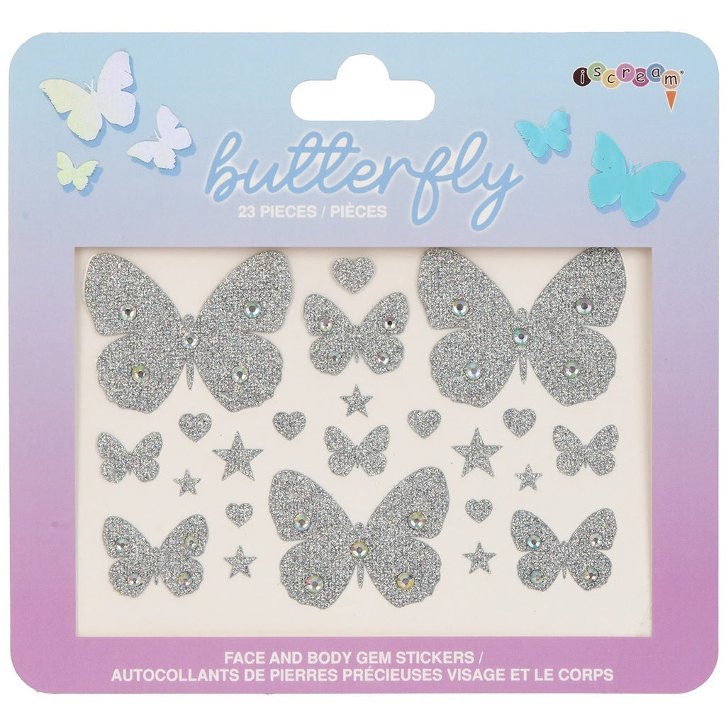 Butterfly Gem Face & Body Stickers