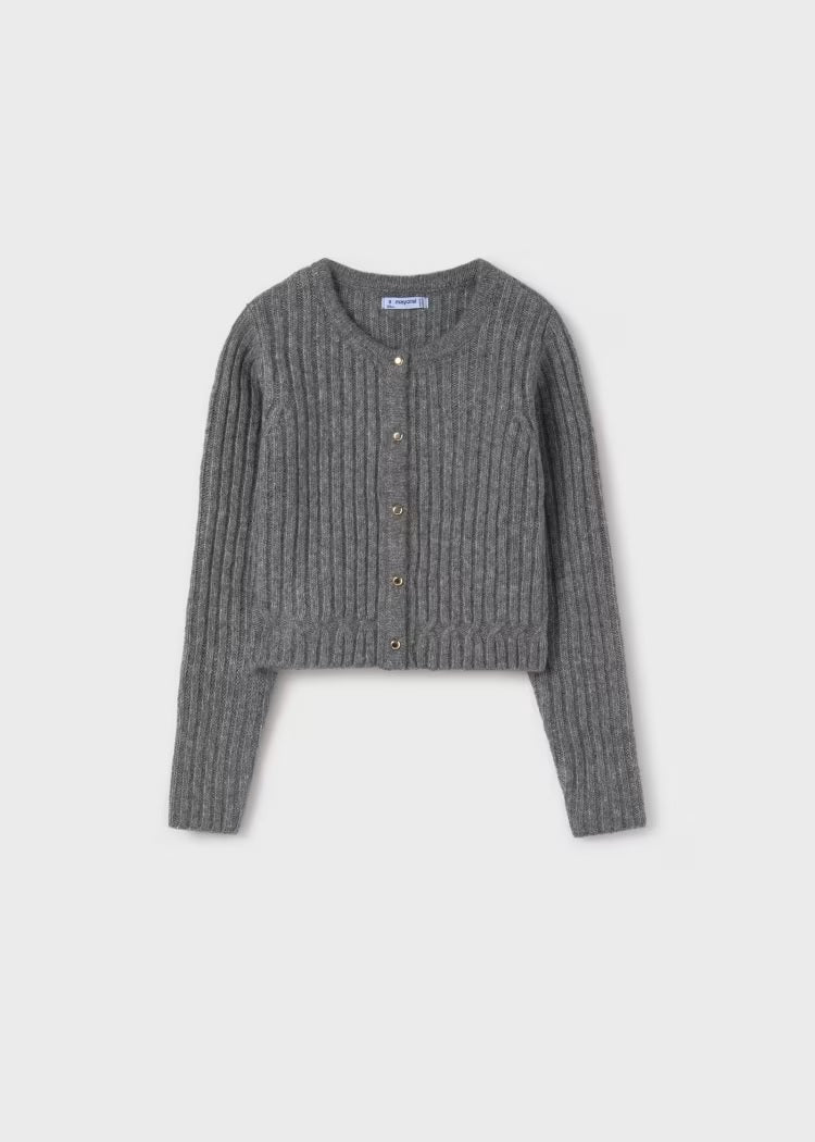 Knit Cardigan Gray