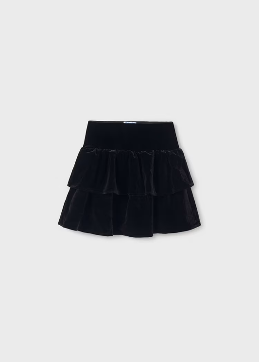 Black Velvet Skirt