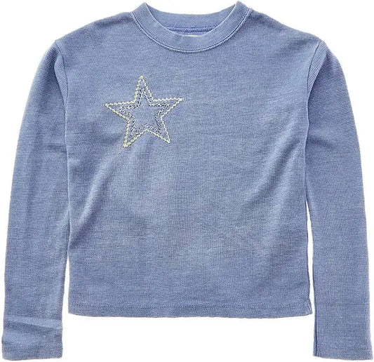 Soft Lilac Thermal Star Crop
