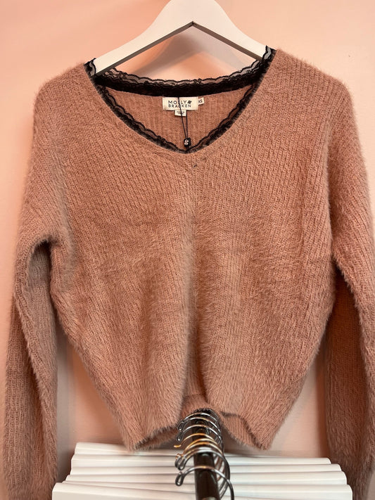 Old Pink Knitted Sweater
