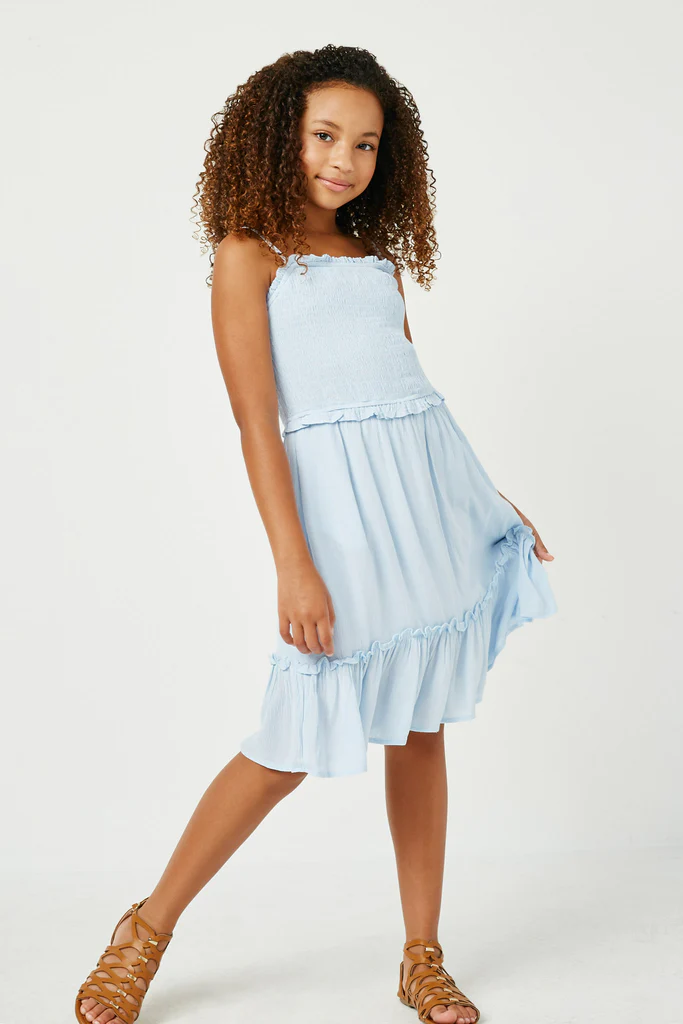 Light Blue Ruffle Dress