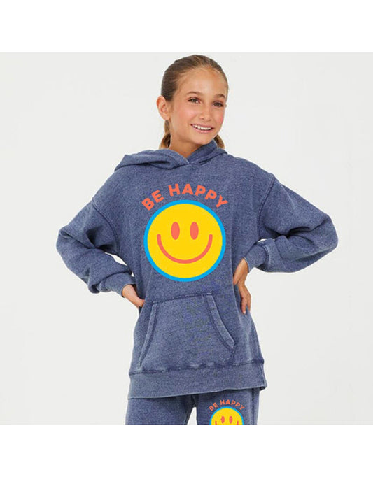 Navy Be Happy Smile Pullover